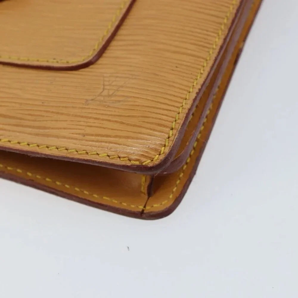 LOUIS VUITTON Epi Biface Hand Bag 2way Beige
